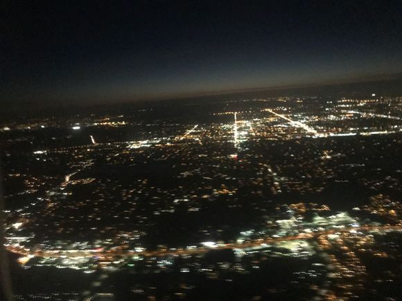 City lights at night