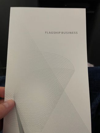 Flagship J LAX BOS Menu