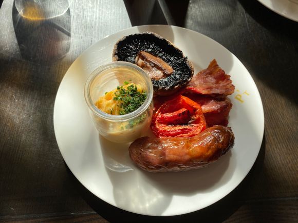 Cooked breakfast. 