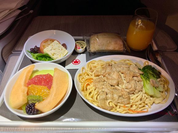 Lunch served prior to our arrival in Seoul.