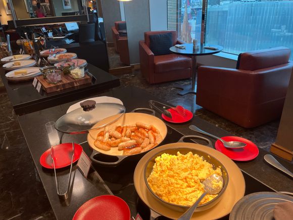 Turkey sausages and omelette 