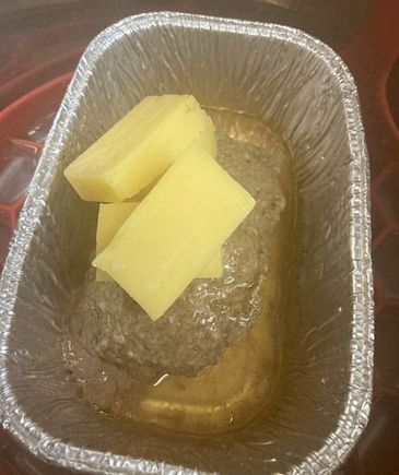 Four minutes high pressure, rested 10 minutes / natural release, added chunks of sharp cheddar which mostly slid off into the fat/juice, replaced the lid for 10. 