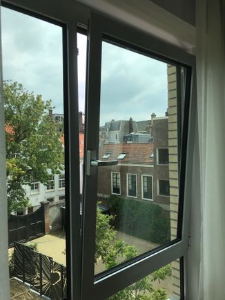 The window can be tumbled open for fresh air