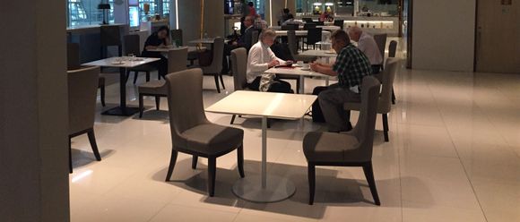 Only lounge open as all OneWolrd lounges closed at least in the morning