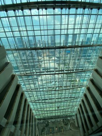 Atrium elevator view