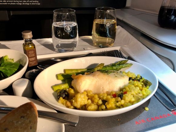 Halibut entree