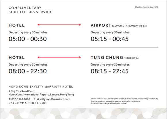 Schedule - November 2023