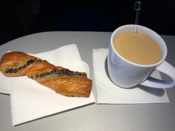 Chocolate twist and coffee