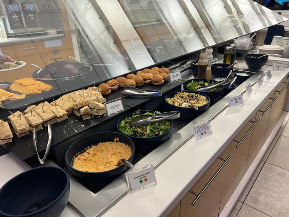 LAX T2 SkyClub buffet