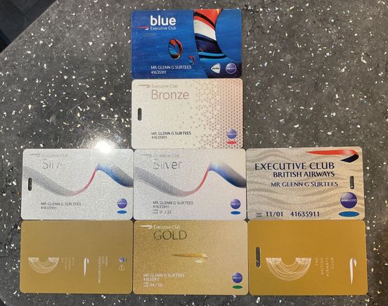 My BA plastic history, I may frame them when I stop flying BA