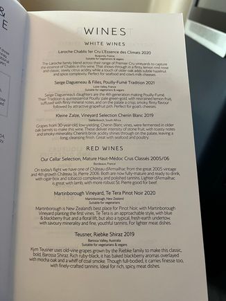 F wine offering LHR to ORD this week. 