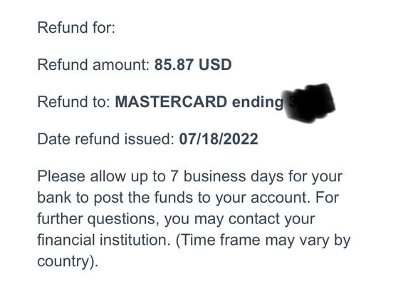 10 day wait after booking and cancelling within a few hours. Does the refund come with daily compounded interest or does American profit $1.08 off of it ? 
