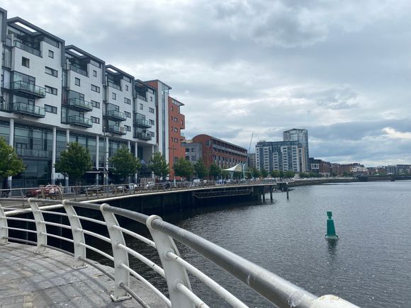 Looking down the quay (which is pronounced “key”) 