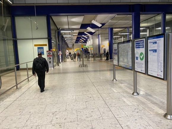 Really is T5 underground station this time!