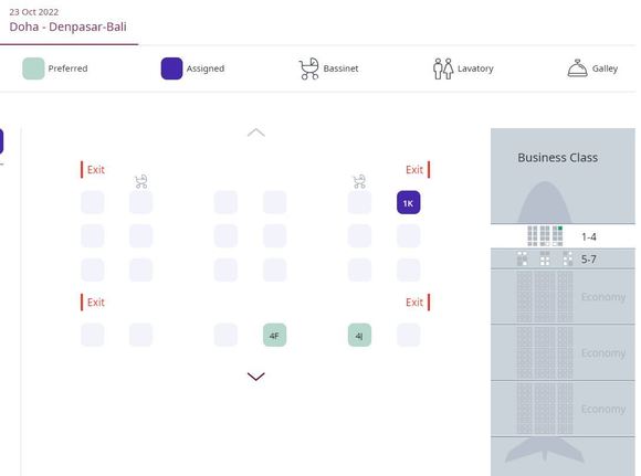 QR960 Seatmap