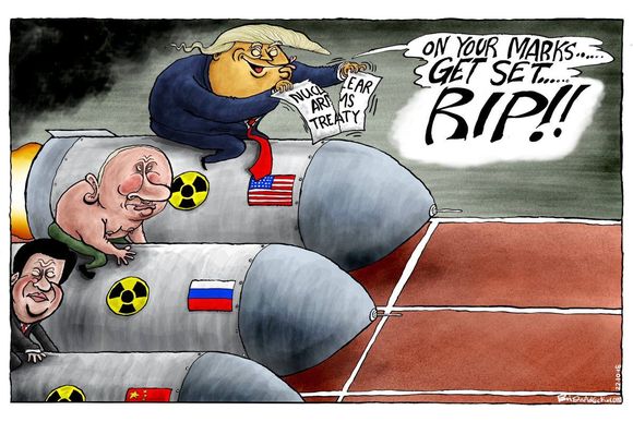 “The orange bell end is destabilising peace, again.” 