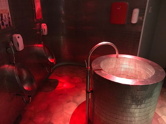 Woo Bar underground toilet
