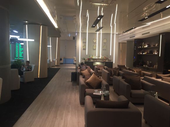 This is the lounge where Finnair check-in give you an invite