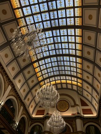 Having hotel hopped between the Noelle and Union Station, neither disappoint. The public spaces in the reimagined Nashville train station is epic as the stained glass ceiling in the lobby attests. Upgraded to top floor suites in both I would give a slight nod to the Noelle, if for no other reason than the record players with plenty of albums…although the Union Station has a dart board, so YMMV. 

Noelle is next to Printer’s Alley, but Union is slightly closer to the Broadway entertainment dist