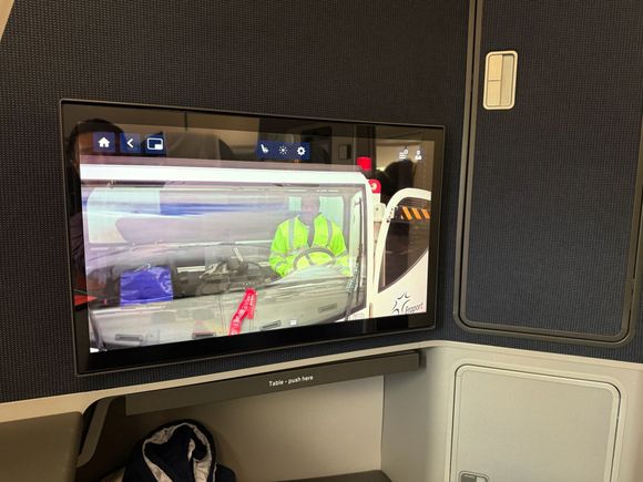 One of the 2 airplane cameras you can view on your screen