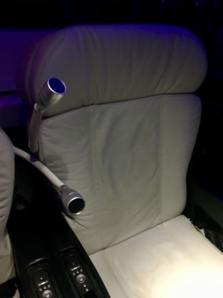 Behold, a new pristine white leather seat. 