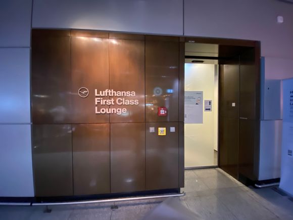 There was a long business class line that we mistakenly waited in. The 1st class lounge is around the corner from it. 