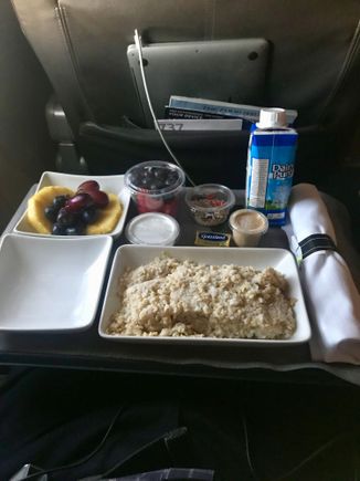 American Airlines Special "Asian Vegetarian" Breakfast DCA-ORD