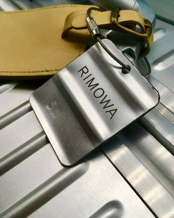 Custom RIMOWA tag from Les Journées Particulières LVMH 2018. 