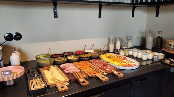 Part of the breakfast buffet