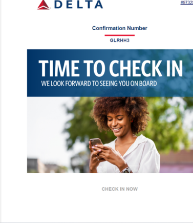 false FlightDetails- check in email 
