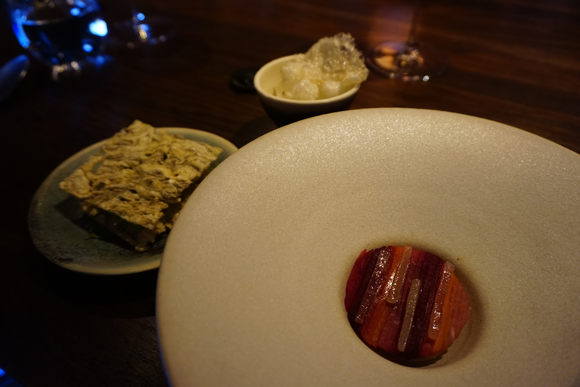 Pickled beetroot + whale blubber