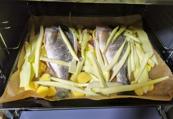 A meal cooked at home with pilot friend Tek in Duisburg, while a rain storm raged outside and flooded the cellar!