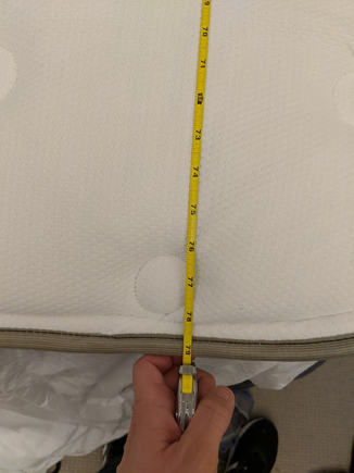 Original topper: 79" tall
