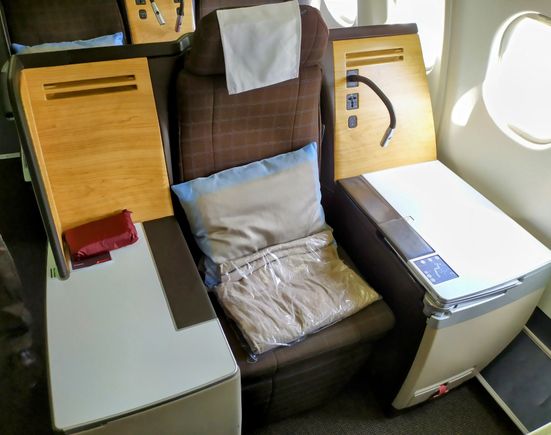 This is the "throne" seat in SWISS Business 