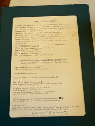 The menu from which you can chose one item as a plat+ elite
