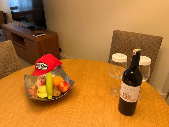 A welcome amenity was delivered around ten mins after we arrived 