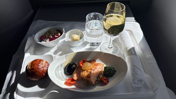 Salmon loin - excellent! Served at room temperature, similar to smoked salmon. 