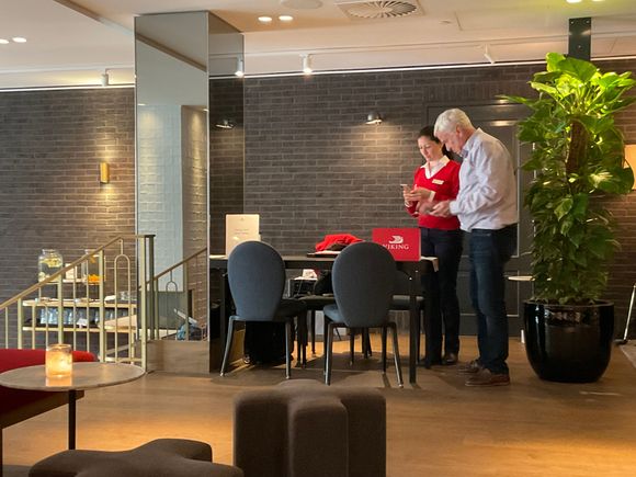 Viking Cruises hostess is available daily from 9 till 17 H