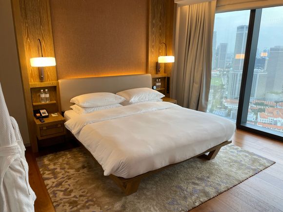 Room was on the smallish side but modern and well appointed