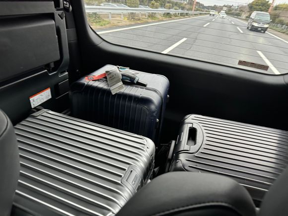In the Airport Taxi’s Toyota Alphard from Narita
