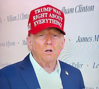 This doofus needs a longer slogan so he can have a higher hat! :rolleyes: