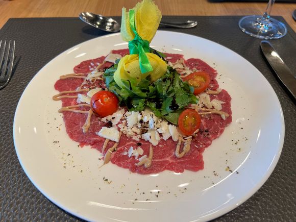 “Real” Chef prepared Carpaccio 