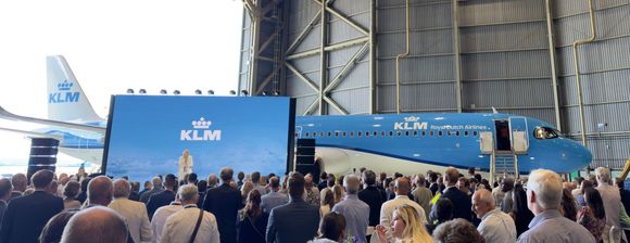 CEO welcoming guests