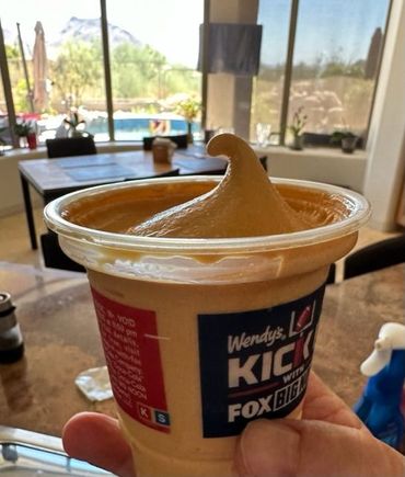 OK, folks. The Pumpkin Spice Frosty is delicious. It doesn’t taste like “pumpkin spice, it tastes like pumpkin - quite different from the chocolate, vanilla and strawberry, in that is very rich - so just get a small one. 