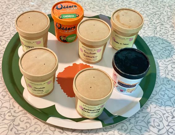 A selection of the ice creams 