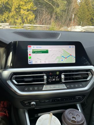 Day time view of the screen 