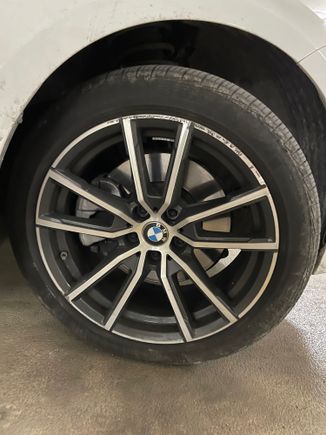 Rims seem to always be scratched on the rental cars.