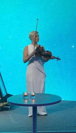 Violin music.