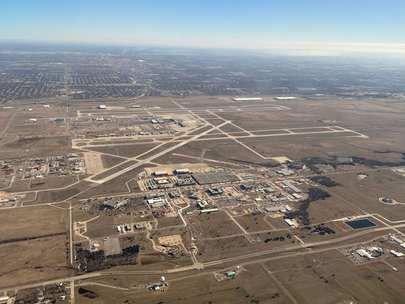 OKC after a quick turn back to the south after takeoff