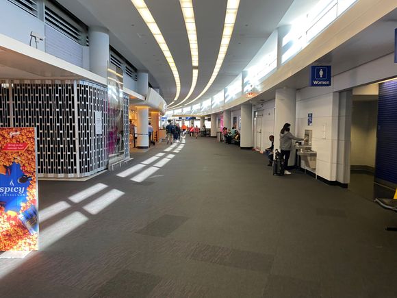 If you've never been in T5 at ORD - this is as exciting as it gets. It's just one giant arch.
